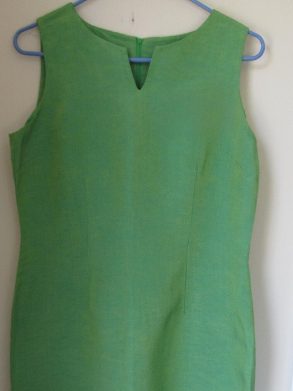 VINTAGE JOHN ROBERTS SOLID GREEN DRESS SZ 8